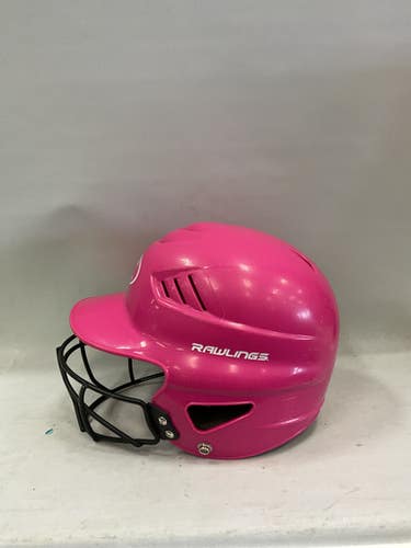 Used Rawlings Batting Helmet W Mask Pink Lg 11859-s000020680