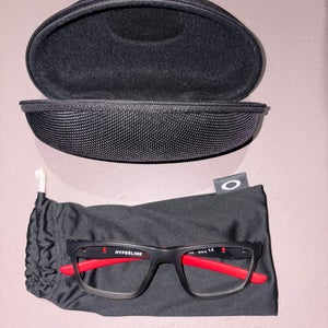 Gray and Red Men's Adult Oakley Glasses - No Lenses