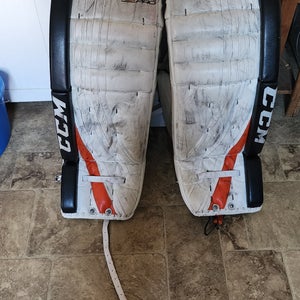 Steve Mason pro return Philadelphia Flyers CCM Extreme Flex Pro Goalie Leg Pads (Used)