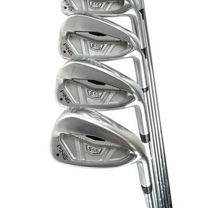 Used Ping S56 Black Dot Men's Rh Iron Set 5i-pw Regular Flex Steel Shaft 11506-s000274599