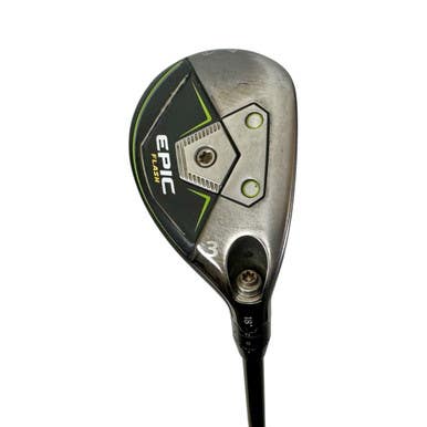 Used Callaway Epic Flash Men's Rh 3 Hybrid Stiff Flex Graphite Shaft 11506-s000272324