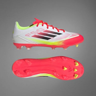 New Adidas F50 League Firm/Multi Ground Soccer Cleats White/Black/Yellow Size 11 11506-ADIIE1289110