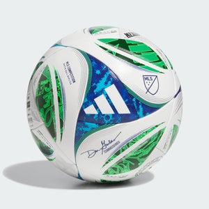 New Adidas MLS NFHS Competition Soccer Ball White/Green/Blue Size 4 11506-ADIJH13054