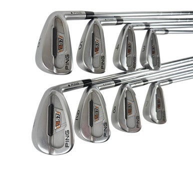 Used Ping S57 BLACK DOT Men's RH Iron Set 3I-PW Stiff Flex Steel Shaft 11506-S000270447