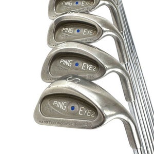 Used Ping Eye 2 Blue Dot Men's Rh Iron Set 5i-sw Stiff Flex Steel Shaft 11506-s000274272
