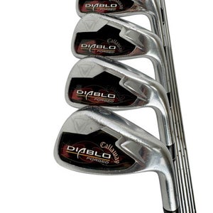 Used Callaway Diablo Forged Men's Rh Iron Set 4i-pw Stiff Flex Steel Shaft 11506-s000272745