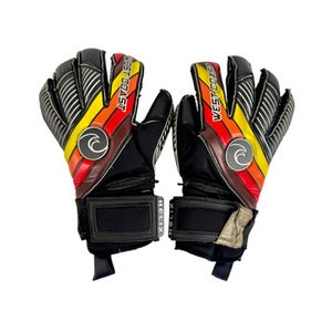 Used WEST COAST HELIX Soccer Goalie Gloves Black 6 11506-S000271156