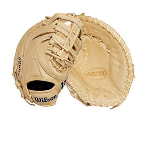 New Wilson A2000 1679 GD SERIES BLONDE First Base Mitt Right Hand Throw 12.5" 11506-WILWBW102097