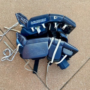 Used Bauer RX8 LE Intermediate Goalie Leg Pads 30"+1 11506-S000213856