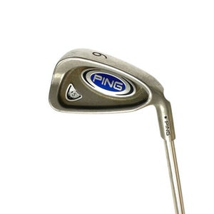 Used Ping I5 BLACK DOT Men's Right 6 Iron Stiff Flex Steel Shaft 11506-S000210167