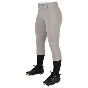 New Champro Tournament Girls Softball Pants Grey Small 11506-CHPBP11YGS
