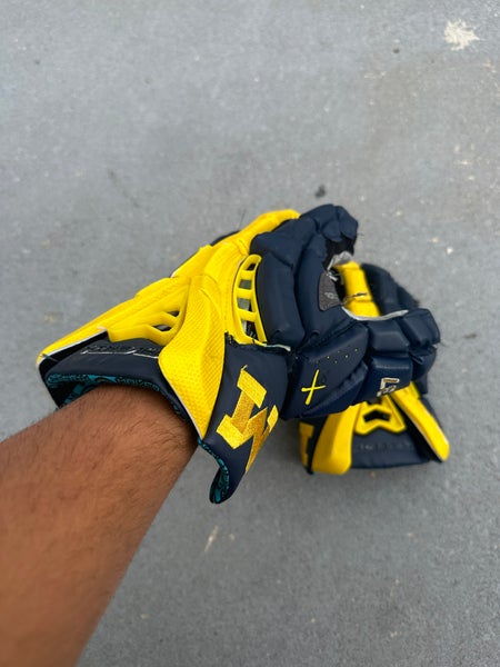 2024 BIG 10 Champions Michigan Lacrosse Gloves