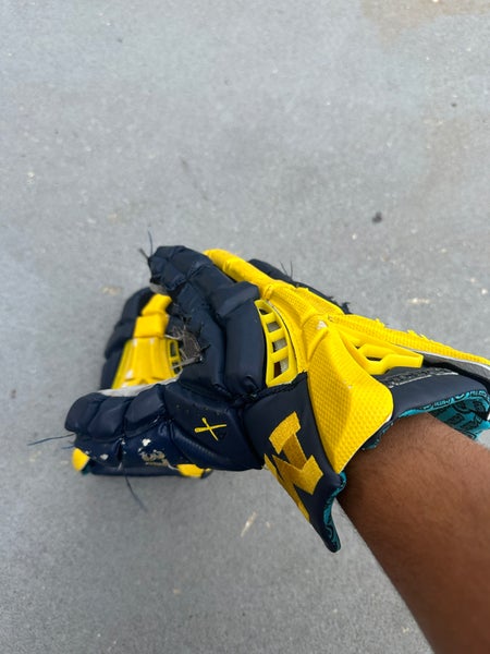 2024 BIG 10 Champions Michigan Lacrosse Gloves