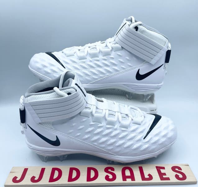 Nike Force Savage Pro 2 Mid White Football Cleats AH4000-100 Men's