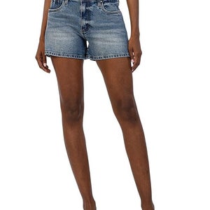 Kut From The Kloth Shorts Women's 8 Blue Denim Jane High-Rise Relaxed Fit PLW206