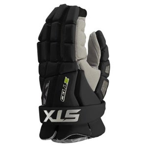New STX Cell VI Lacrosse Gloves Bk MD 11506-STXGECL6F02B