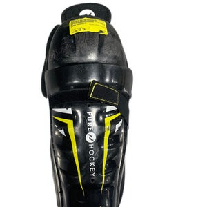 Used Pure Hockey Youth Shin Guards Black 10" 11735-s000341666