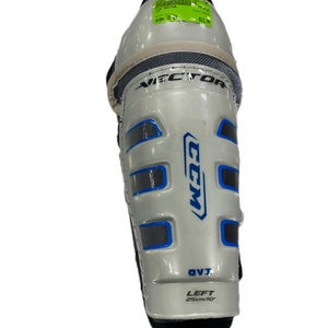 Used Ccm Vector Senior Shin Guards White 10" 11735-s000342856