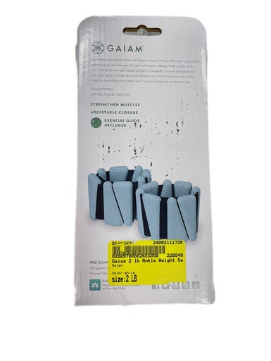 Used Gaiam Ankle Weights White 2 lb 11735-S000338170