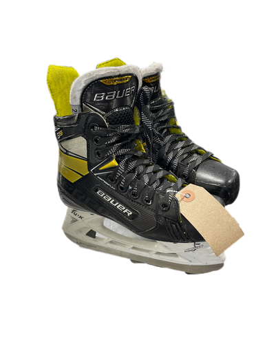 Used Bauer Supreme 3s Junior 02 Ice Hockey Skates 11735-s000333628