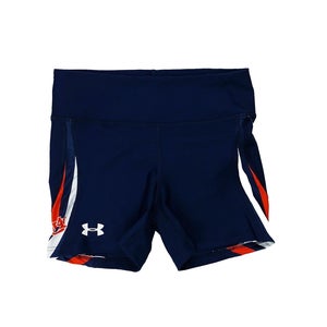 Under Armour Auburn Tigers Compression Short Women's S Navy Blue Workout Running