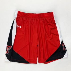 UA Texas Tech Primetime Basketball Game Short Men's L Red Black UJKSP1M