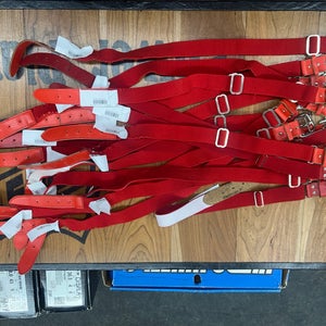 Baseball/Softball Youth Adjustable Belts-Red (18)