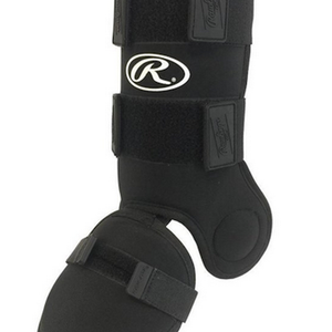 New Rawlings Hitter's Leg Guard - Black 11771-rawguardleg-b