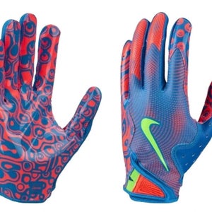 New Nike Vapor Jet 8.0 Football Gloves Energy Swag Men's Adult Size M