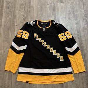 Adidas Authentic Jake Guentzel Pittsburgh Penguins NHL Jersey Black Alternate 52