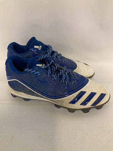 Used Adidas 3 Stripe Senior 8.5 Baseball And Softball Cleats 11823-s000025443