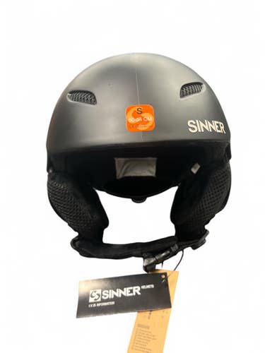 Closeout Deal, New Sinner Ski Snowboard Helmet, Black, Size S 11863-s000019387