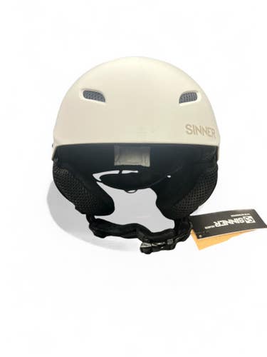 Closeout Deal! New Sinner Ski Snowboard Helmet, White, Size S 11863-s000019366