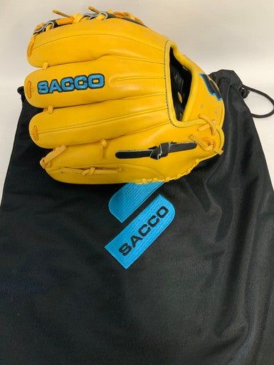 Used Sacco Gold Black 11 1 2" Fielders Gloves 11823-s000021750