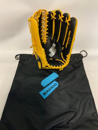 Used Sacco Gold Black 12 3 4" Fielders Gloves 11823-s000021749