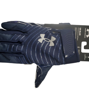 New Under Armour Ua Blur Fb Gloves Navy Blue Md 11863-s000016463