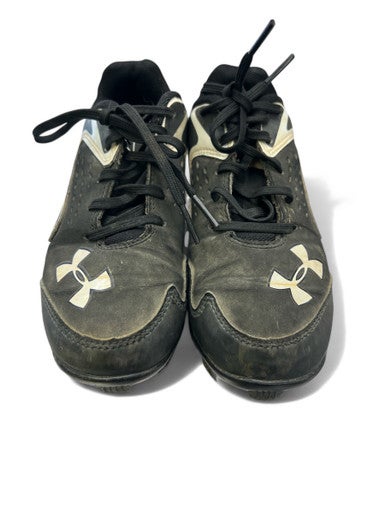 Used Under Armour Baseball Cleats Bb Sb Cleats Black Youth 13.0 11863-s000017950