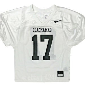 Nike Core Youth Boy's Large Football Mesh Practice Jersey White 846332 Clackamas
