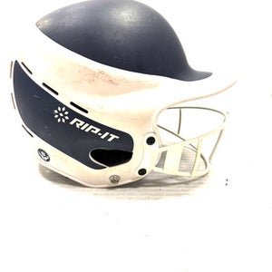 Used Rip-it 6 1 2 - 7 3 8 Inch Batting Helmet W Mask Navy Blue One Size 11860-s000286914