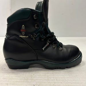 Used Alpina Mens BC NNN XC Ski Boots Black W 06.5-07 / JR 4.5-05 11860-S000281246