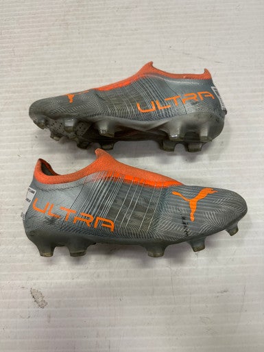 Used Puma Soccer Cleats Grey Junior 03.5 11860-S000280829
