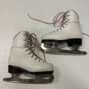 Used Jackson SOFTBOOT Girls Softboot Skate White Youth 11.0 11860-S000279101