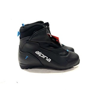 Used Alpina T5 EVE PLUS Womens NNN XC Ski Boots Black W 07-07.5 / JR 05.5-06 11860-S000286080
