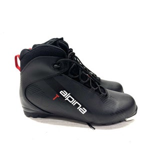 Used Alpina T 5 Mens NNN XC Ski Boots Black W 07-07.5 / JR 05.5-06 11860-S000286075
