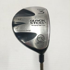 Used MG Golf BLACK STEEL 3 Wood Graphite Fairway Woods 11860-C000275708