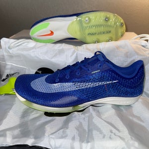 New Nike Air Zoom Victory Track & Field Spikes Racer Blue CD4385-400 Men’s Sz 12 W/Nike Bag