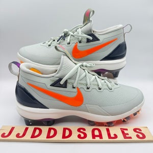 Nike Force Trout 9 Elite MCS Light Silver Baseball Cleats HF1116-001 Men’s Sz 12 NEW