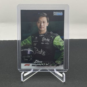Zhou Guanyu Kick Sauber 2024 Topps F1 Paddock Pass Blue Refractor Parallel #64