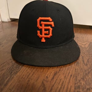 San Fransisco Giants Black Men's 7 1/4 New Era (Used)