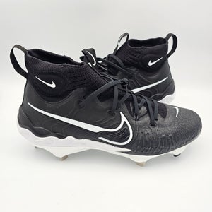 Nike Alpha Huarache NXT 'Black White' Baseball Cleats Mens Size 9.5